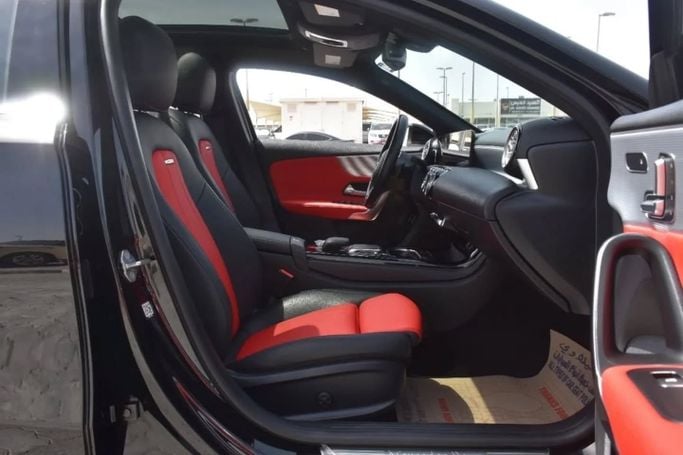 Used Mercedes-Benz A-Class 220 IV (W177), 2.0 l, 2021 in Sharjah by Alfaris Used Cars, Black color. Other | AUTO.AE