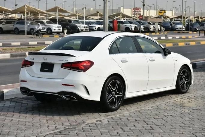 Used Mercedes-Benz A-Class 220 IV (W177), 2.0 l, 2019 in Sharjah by Alfaris Used Cars, White color. Other | AUTO.AE