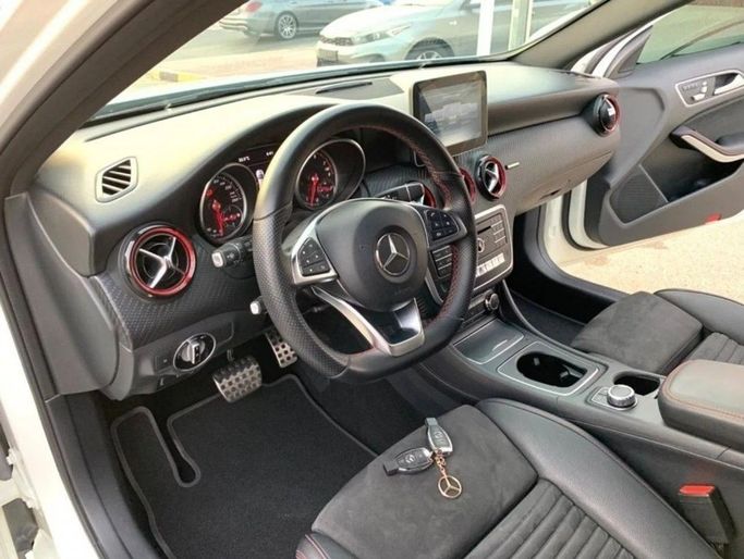 Used Mercedes-Benz A-Class 250 III (W176) Facelift, 2.0 l, 2017 in Sharjah by Titanium Used Cars, White color. GCC Specs | AUTO.AE