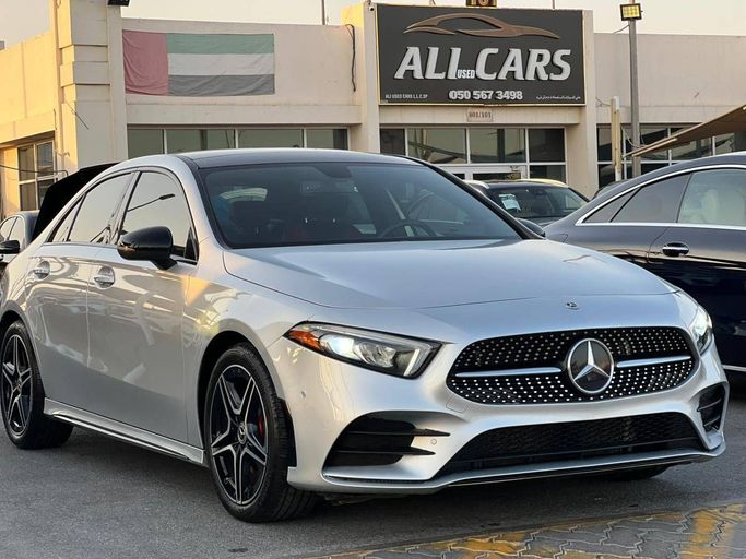 Used Mercedes-Benz A-Class 220 IV (W177), 2.0 l, 2021 in Sharjah by Ali Used Cars, Silver color. American Specs | AUTO.AE