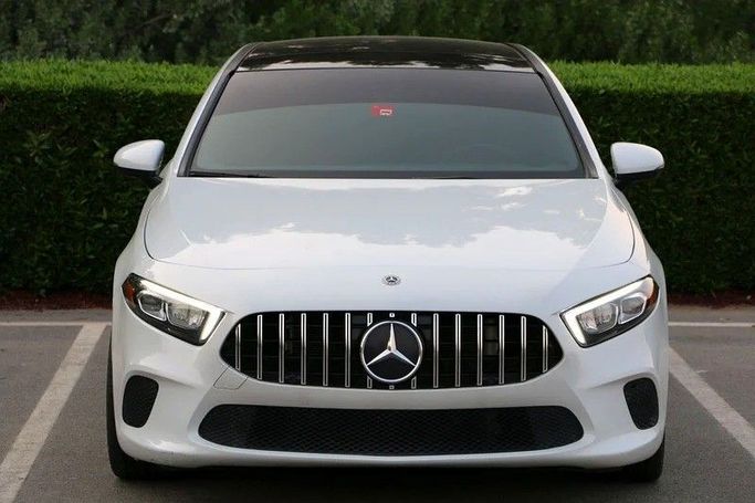 Used Mercedes-Benz A-Class 220 IV (W177), 2.0 l, 2020 in Sharjah by Al Ahd Used Cars, White color. American Specs | AUTO.AE