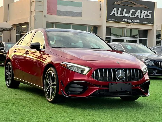 Подержанный Mercedes-Benz A-Class 220 IV (W177), 2.0 л, 2021 в ОАЭ, Шарджа от Ali Used Cars Красный цвет. Американская | AUTO.AE | Объявление #277788