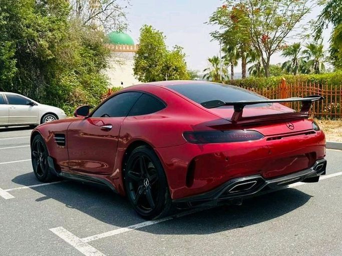 Used Mercedes-Benz AMG GT I, 4.0 l, 2016 in Sharjah by Ali Used Cars, Red color. Japanese Specs | AUTO.AE
