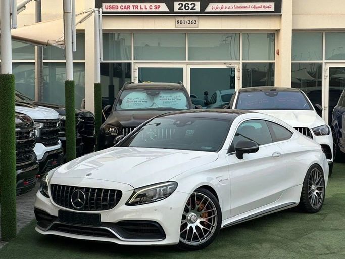 Used Mercedes-Benz C-Class AMG 63 AMG S IV (W205) Facelift, 4.0 l, 2020 in Sharjah by Noor Al Seyoh Used Cars, White color. Korean Specs | AUTO.AE