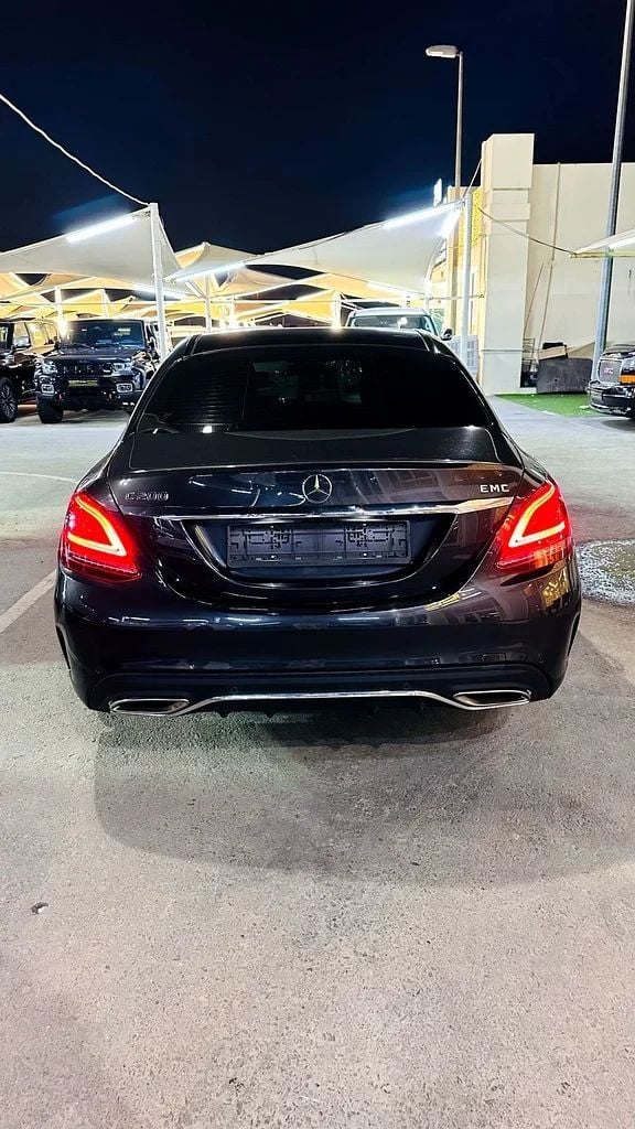 New Mercedes-Benz C-Class 200 IV (W205) Facelift, 2.0 l, 2020 in Sharjah by Imad Younis Almani used Cars, Black color. GCC Specs | AUTO.AE