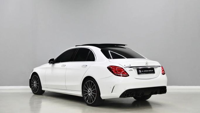 Used Mercedes-Benz C-Class 200 IV (W205), 2.0 l, 2018 in Sharjah by Al Qassem Cars Trading, White color. GCC Specs | AUTO.AE