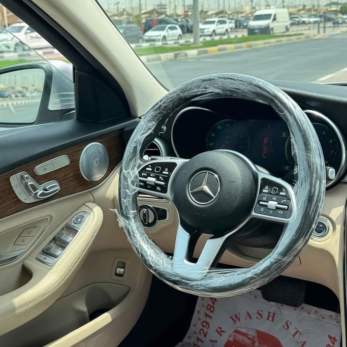 Used Mercedes-Benz C-Class 300 IV (W205) Facelift, 2.0 l, 2020 in Sharjah by Alfaris Used Cars, Silver color.  | AUTO.AE