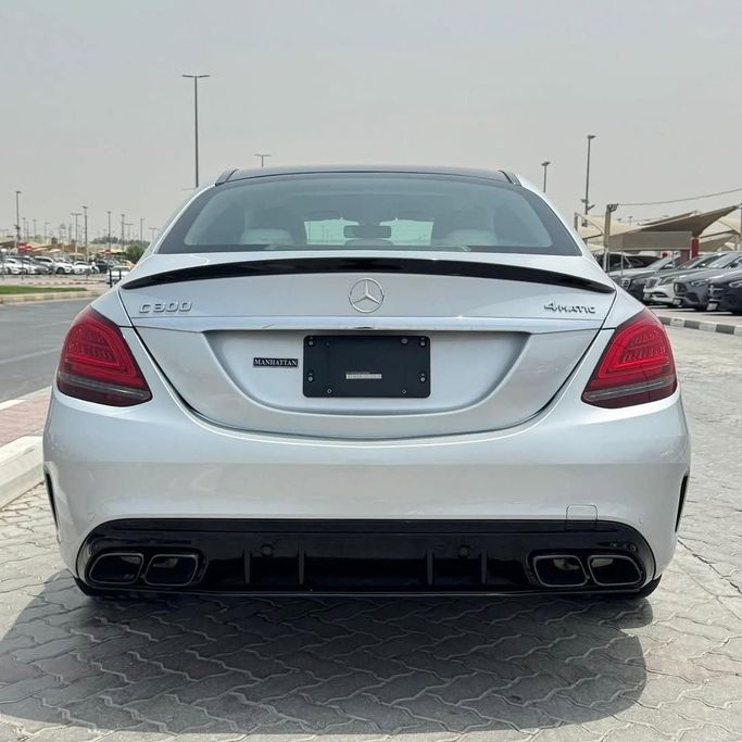 Used Mercedes-Benz C-Class 300 IV (W205) Facelift, 2.0 l, 2020 in Sharjah by Alfaris Used Cars, Silver color.  | AUTO.AE