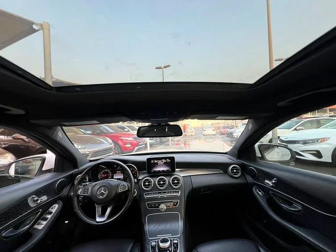 Used Mercedes-Benz C-Class 300 IV (W205) Facelift, 2.0 l, 2018 in Sharjah by Al Haram Al Masy, White color. American Specs | AUTO.AE