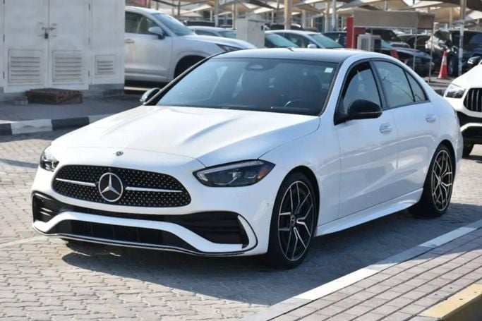 Used Mercedes-Benz C-Class 300 V (W206), 2.0 l, 2022 in Sharjah by Alfaris Used Cars, White color. Other | AUTO.AE