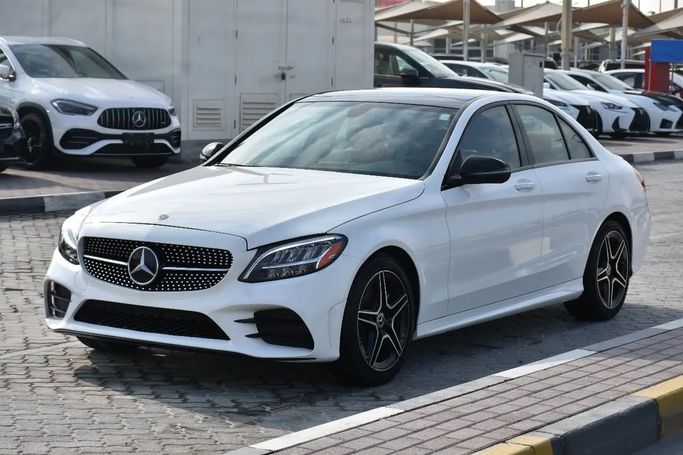 Used Mercedes-Benz C-Class 300 IV (W205) Facelift, 2.0 l, 2021 in Sharjah by Alfaris Used Cars, White color. Other | AUTO.AE