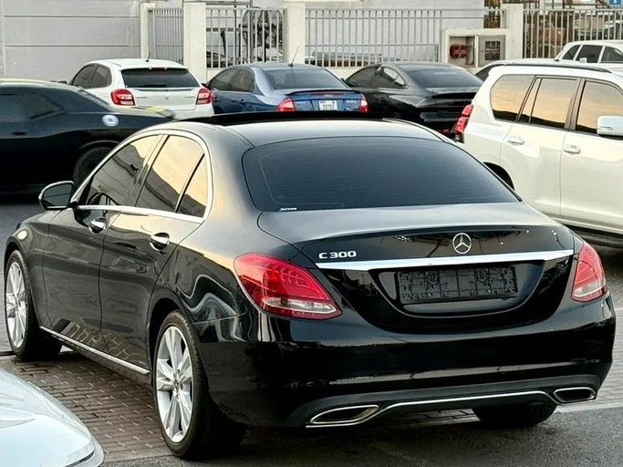 Used Mercedes-Benz C-Class 300 IV (W205), 2.0 l, 2017 in Sharjah by Wael Al Azzazi Used Cars, Black color. American Specs | AUTO.AE