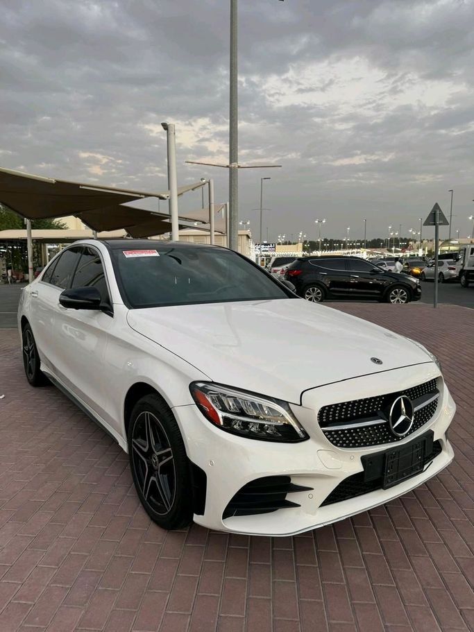 Used Mercedes-Benz C-Class 300 IV (W205) Facelift, 2.0 l, 2020 in Sharjah by Daira Used Cars, White color. American Specs | AUTO.AE