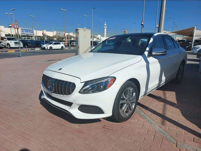 Used Mercedes-Benz C-Class 300 IV (W205), 2.0 l, 2016 in Sharjah by Daira Used Cars, White color. American Specs | AUTO.AE