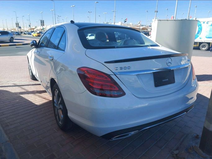 Used Mercedes-Benz C-Class 300 IV (W205), 2.0 l, 2016 in Sharjah by Daira Used Cars, White color. American Specs | AUTO.AE