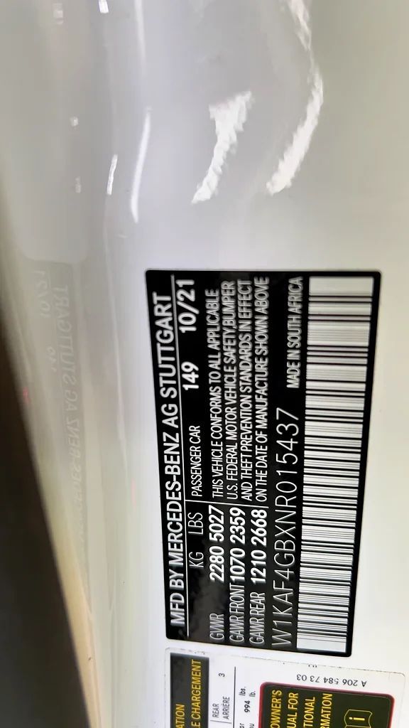 Used Mercedes-Benz C-Class 300 V (W206), 2.0 l, 2022 in Sharjah by Ali Abood Used Cars, White color. American Specs | AUTO.AE