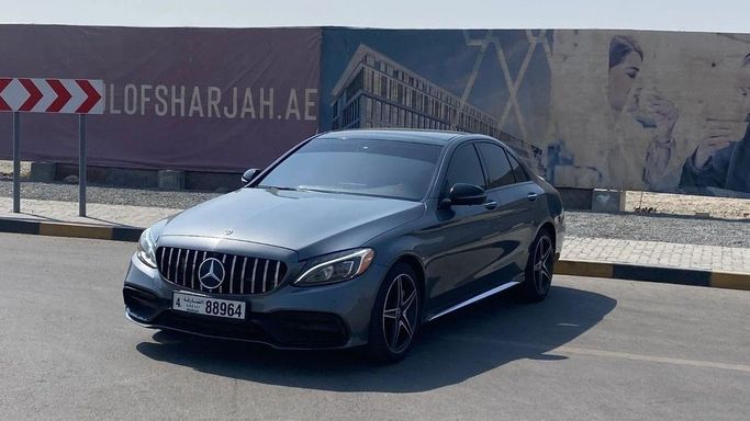 Used Mercedes-Benz C-Class 300 IV (W205), 2.0 l, 2018 in Sharjah by Halla Cars, Grey color. American Specs | AUTO.AE