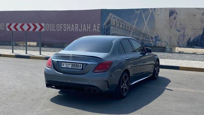 Used Mercedes-Benz C-Class 300 IV (W205), 2.0 l, 2018 in Sharjah by Halla Cars, Grey color. American Specs | AUTO.AE