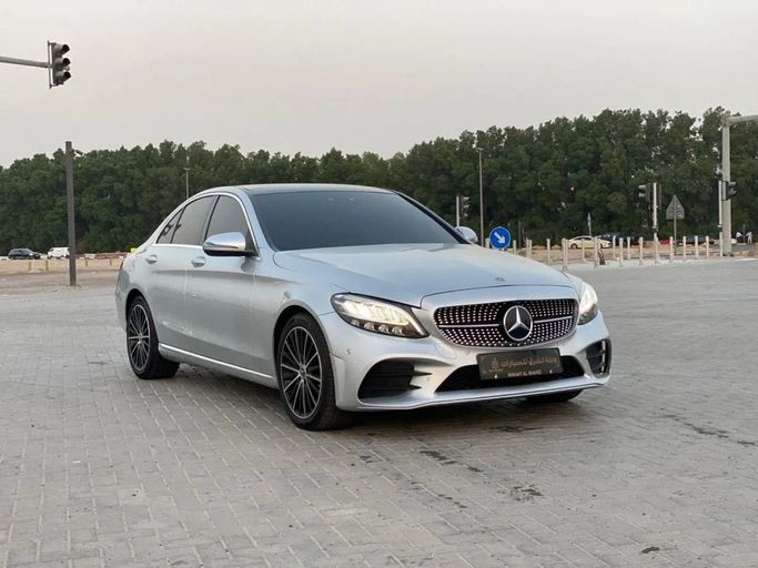 Used Mercedes-Benz C-Class 300 IV (W205) Facelift, 2.0 l, 2021 in Sharjah by Wahat Al Sharq  Car Showroom, Silver color. American Specs | AUTO.AE