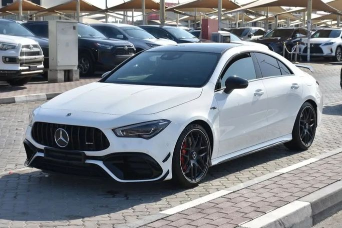 Used Mercedes-Benz CLA AMG 45 AMG II (C118, X118), 2.0 l, 2022 in Sharjah by Alfaris Used Cars, White color. Other | AUTO.AE