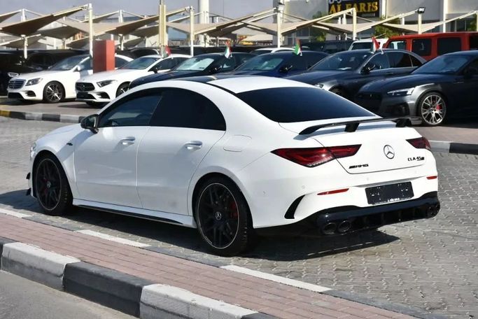 Used Mercedes-Benz CLA AMG 45 AMG II (C118, X118), 2.0 l, 2022 in Sharjah by Alfaris Used Cars, White color. Other | AUTO.AE