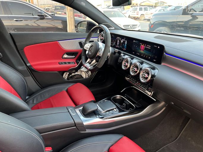 Used Mercedes-Benz CLA AMG 45 AMG II (C118, X118), 2.0 l, 2021 in Sharjah by Ali Used Cars, White color. American Specs | AUTO.AE