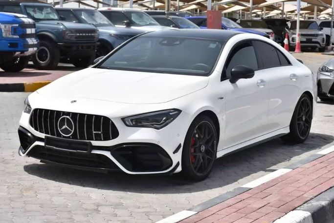 Used Mercedes-Benz CLA AMG 45 AMG S II (C118, X118), 2.0 l, 2020 in Sharjah by Alfaris Used Cars, White color. Other | AUTO.AE