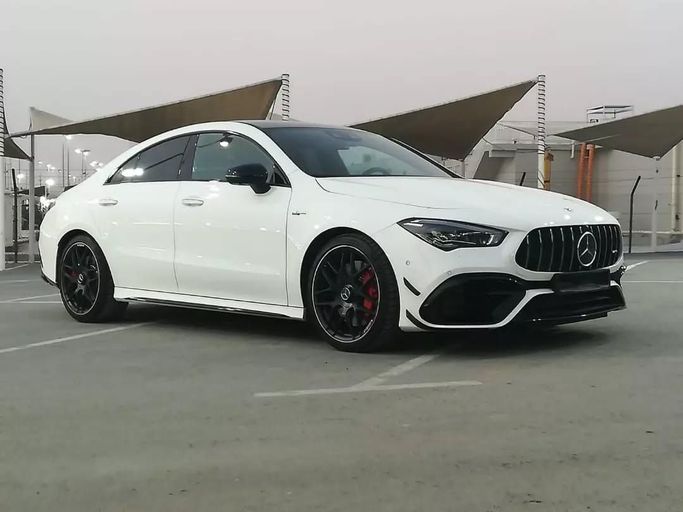 Used Mercedes-Benz CLA AMG 45 AMG S II (C118, X118), 2.0 l, 2021 in Sharjah by Alfaris Used Cars, White color. Other | AUTO.AE