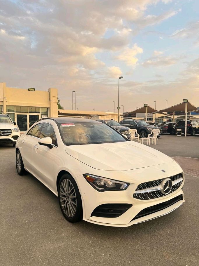 Used Mercedes-Benz CLA 250 II (C118, X118) Facelift, 2.0 l, 2023 in Sharjah by Daira Used Cars, White color. American Specs | AUTO.AE