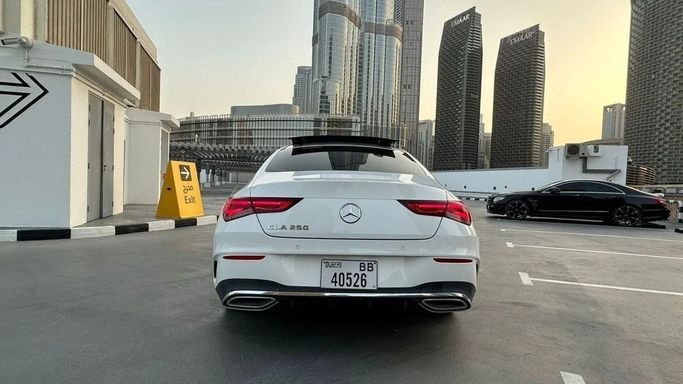 Used Mercedes-Benz CLA 250 II (C118, X118), 2.0 l, 2023 in Sharjah by Al Majarah Used Cars, White color. GCC Specs | AUTO.AE