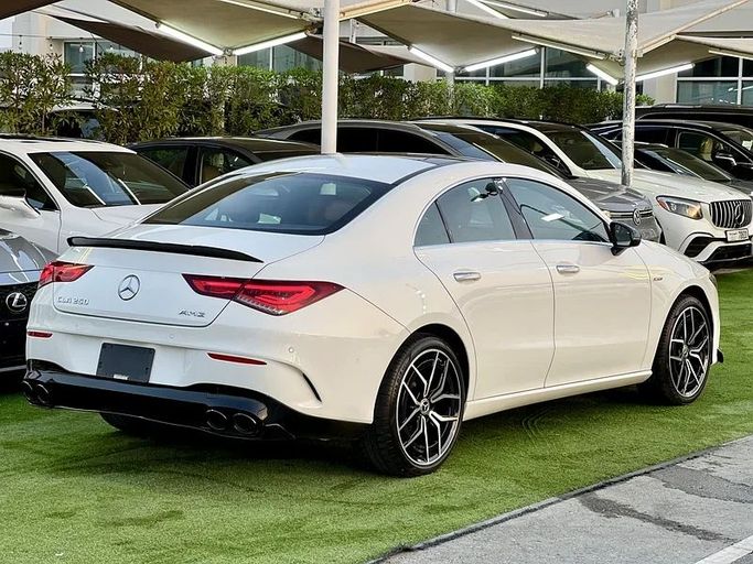 Used Mercedes-Benz CLA 250 II (C118, X118), 2.0 l, 2022 in Sharjah by Ali Abood Used Cars, White color. American Specs | AUTO.AE