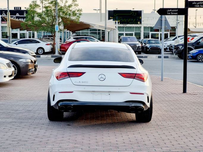 Used Mercedes-Benz CLA 250 II (C118, X118), 2.0 l, 2022 in Sharjah by Al Rukn Al Masie Used Cars, White color. American Specs | AUTO.AE