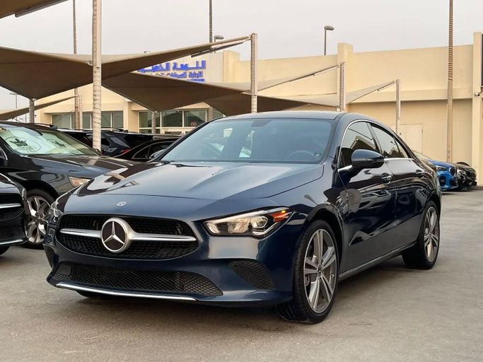 Used Mercedes-Benz CLA 250 II (C118, X118), 2.0 l, 2020 in Sharjah by Al Nukhba Al Malakyah Used Cars, Navy Blue color. American Specs | AUTO.AE