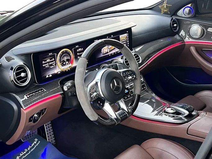 Used Mercedes-Benz E-Class AMG 63 AMG S V (W213), 4.0 l, 2020 in Sharjah by Al Wisam Al Malaki Used Cars, Black color. GCC Specs | AUTO.AE