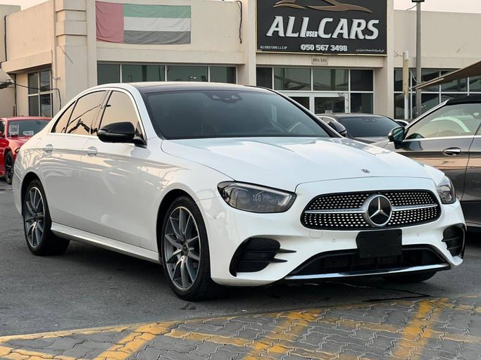 Used Mercedes-Benz E-Class 350 V (W213, S213, C238) Facelift, 2.0 l, 2022 in Sharjah by Ali Used Cars, White color. American Specs | AUTO.AE