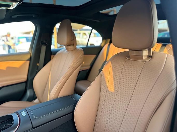 New Mercedes-Benz E-Class 200 VI (W214, S214), 2.0 l, 2024 in Sharjah by Badar Used Cars, White color.  | AUTO.AE