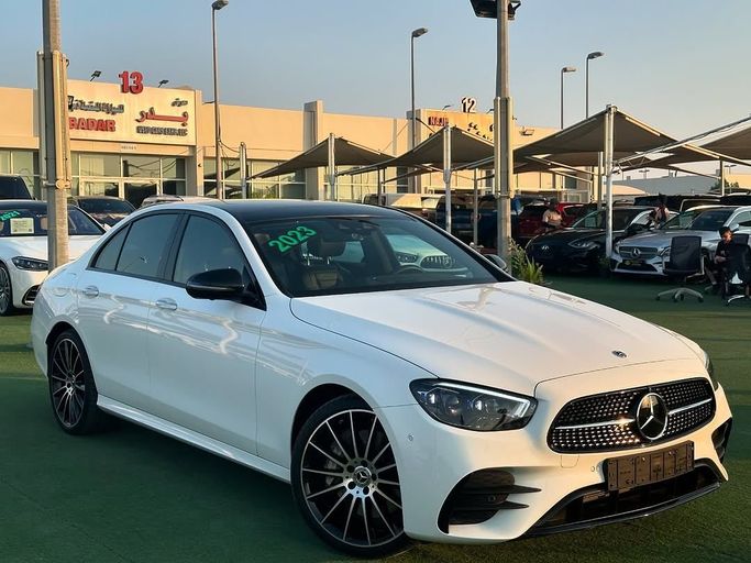 Used Mercedes-Benz E-Class 350 V (W213, S213, C238) Facelift, 2.0 l, 2023 in Sharjah by Badar Used Cars, White color.  | AUTO.AE