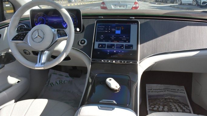 Подержанный Mercedes-Benz EQE 350+, 2024 в Шардже от Alfaris Used Cars Белый цвет.  | AUTO.AE