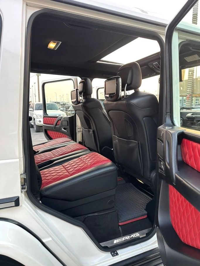 Used Mercedes-Benz G-Class AMG 63 AMG I (W463) Facelift 3, 5.5 l, 2015 in Sharjah by Titanium Used Cars, White color. GCC Specs | AUTO.AE