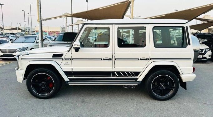 Used Mercedes-Benz G-Class AMG 63 AMG I (W463) Facelift 3, 5.5 l, 2015 in Sharjah by Titanium Used Cars, White color. GCC Specs | AUTO.AE