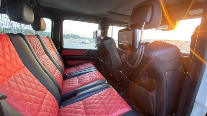 Used Mercedes-Benz G-Class AMG 63 AMG I (W463) Facelift 2, 5.5 l, 2014 in Sharjah by Halla Cars, White color. GCC Specs | AUTO.AE