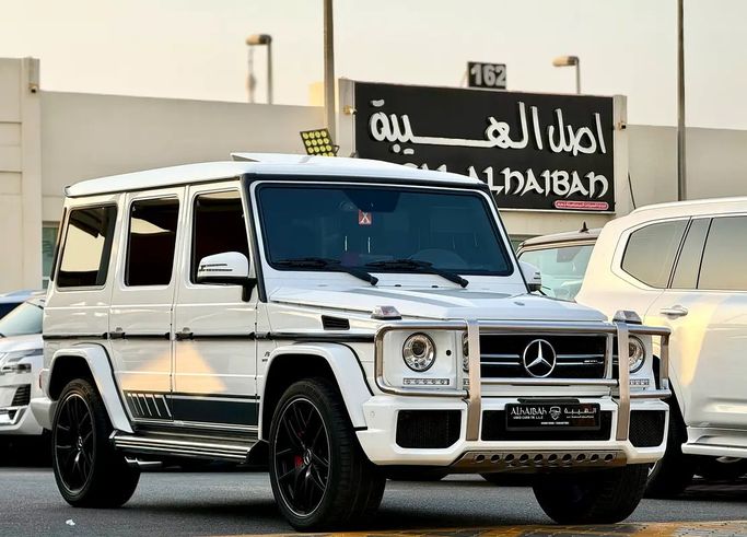 Used ⁦Mercedes-Benz G-Class AMG 63 AMG I (W463) Facelift 3, 5.5 l, 2017⁩ in UAE, Sharjah by ASAL ALHAIBAH USED CARS, White color. GCC Specs | AUTO.AE | Listing #287327