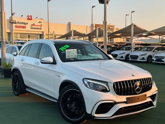 Подержанный Mercedes-Benz GLC AMG 63 AMG S I (X253), 4.0 л, 2018 в Шардже от Badar Used Cars Белый цвет.  | AUTO.AE
