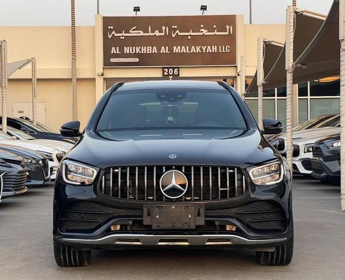 Used Mercedes-Benz GLC AMG 43 AMG I (X253) Facelift, 3.0 l, 2020 in Sharjah by Al Nukhba Al Malakyah Used Cars, Grey color. American Specs | AUTO.AE