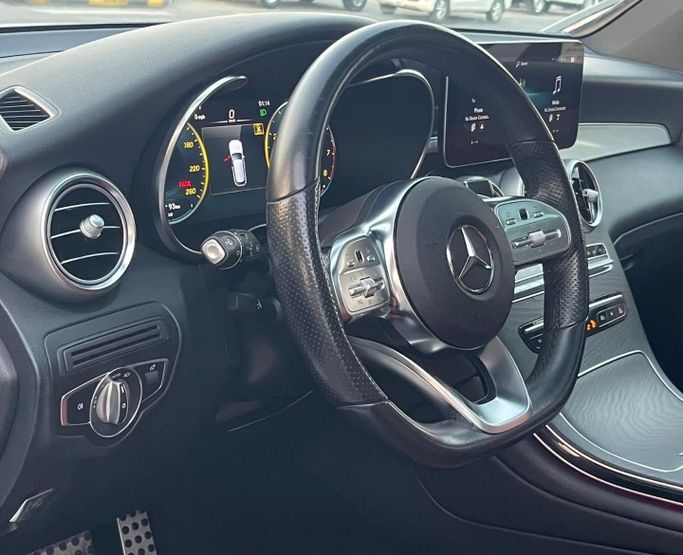 Used Mercedes-Benz GLC 300 I (X253) Facelift, 2.0 l, 2021 in Sharjah by Al Nukhba Al Malakyah Used Cars, White color. American Specs | AUTO.AE