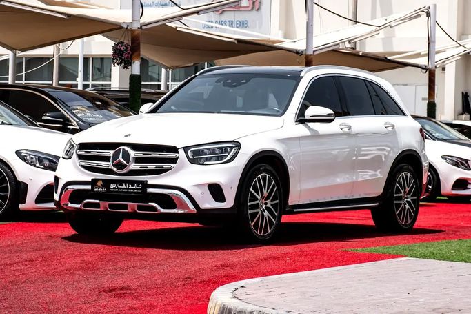 Used Mercedes-Benz GLC 300 I (X253) Facelift, 2.0 l, 2020 in UAE, Sharjah by KHALED AL FARES 211, White color. Korean Specs | AUTO.AE | Listing #280673