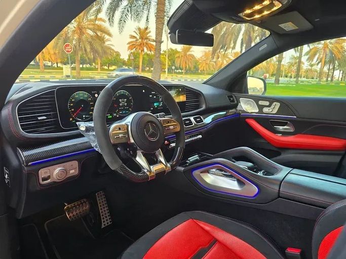 Used Mercedes-Benz GLE Coupe AMG 63 AMG S II (C167), 4.0 l, 2021 in Sharjah by Al Luluah Al Baithaa, White color. GCC Specs | AUTO.AE