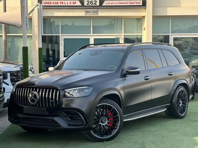 Подержанный Mercedes-Benz GLS AMG 63 AMG II (X167), 4.0 л, 2021 в Шардже от Noor Al Seyoh Used Cars Черный цвет. GCC | AUTO.AE