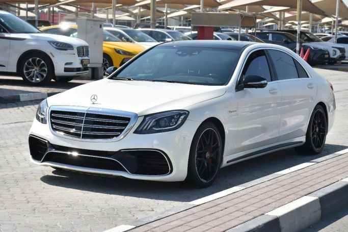 Подержанный Mercedes-Benz S-Class AMG 63 AMG III (W222, C217), 5.5 л, 2015 в Шардже от Alfaris Used Cars Белый цвет. Other | AUTO.AE