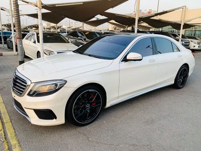 Used Mercedes-Benz S-Class AMG 63 AMG III (W222, C217), 5.5 l, 2014 in Sharjah by Titanium Used Cars, White color. Japanese Specs | AUTO.AE